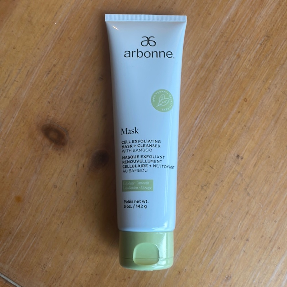 NWT Arbonne Cell Mask & Cleanser with Bamboo